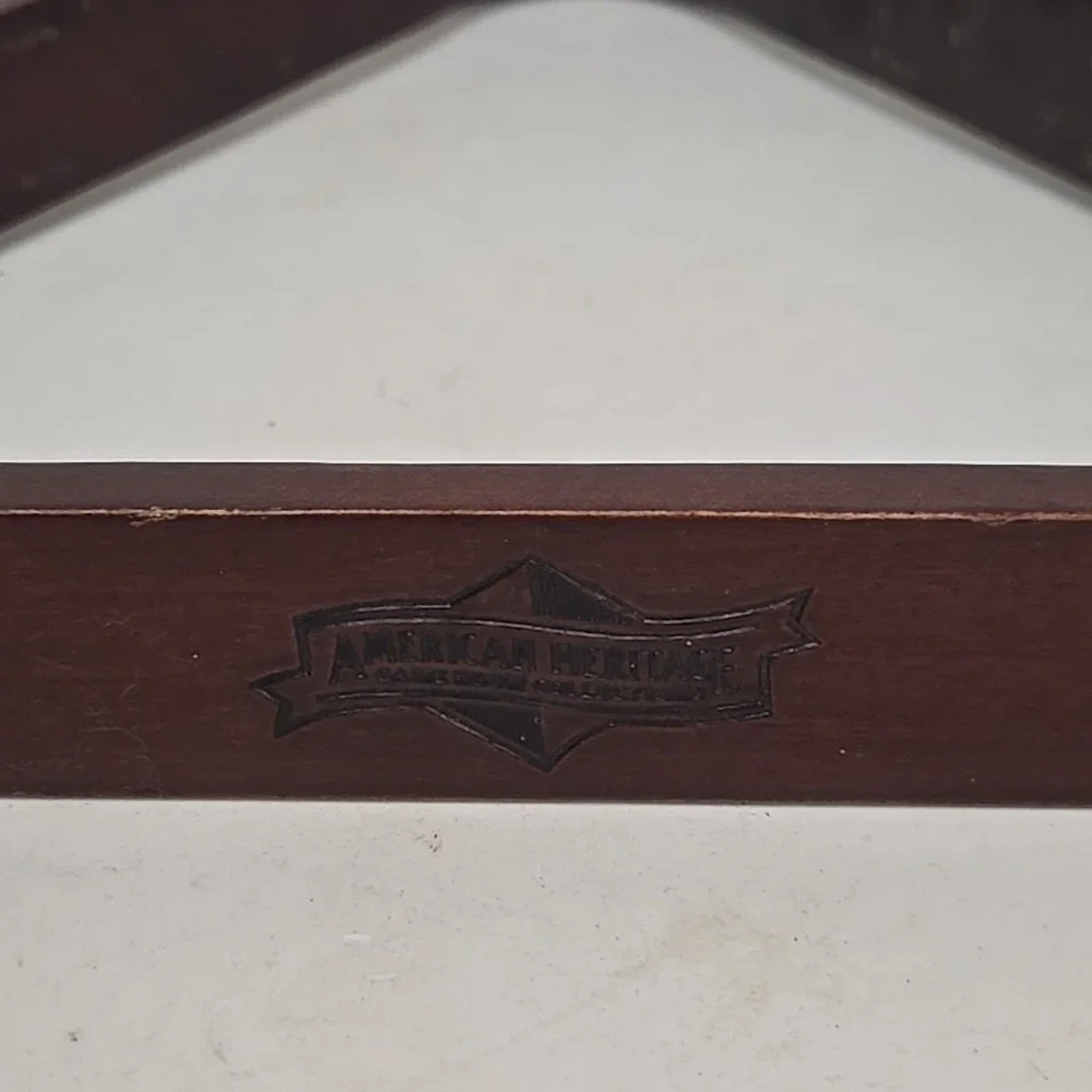 AMERICAN HERITAGE BILLIARDS DARK BROWN WOOD POOL TABLE BALL RACK‎